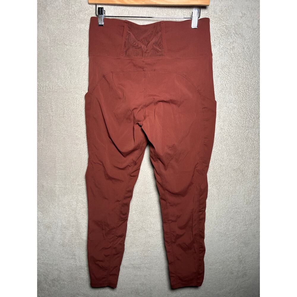 Athleta‎ Trekkie Hybrid Crop Tight Womens Size 6 Cognac - Picture 4 of 9